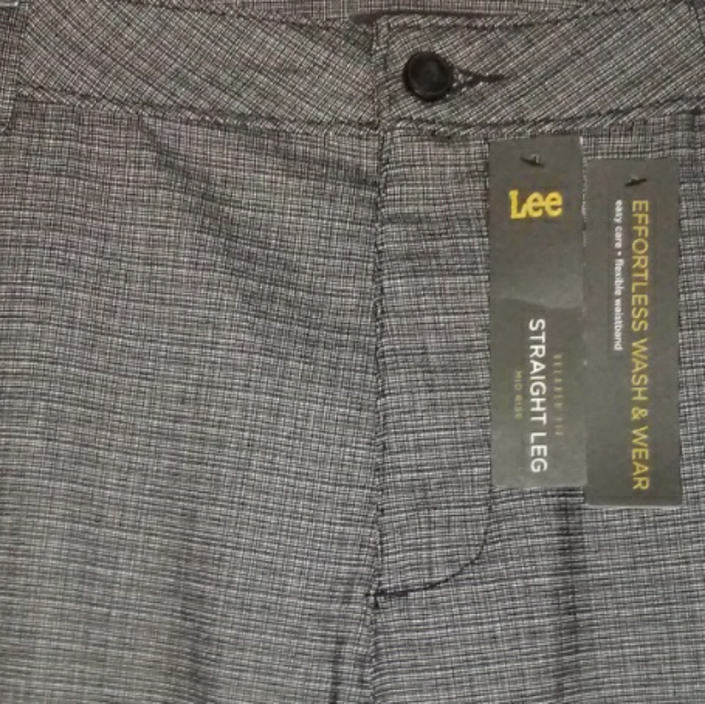 Lee Straight Leg Black White Plaid